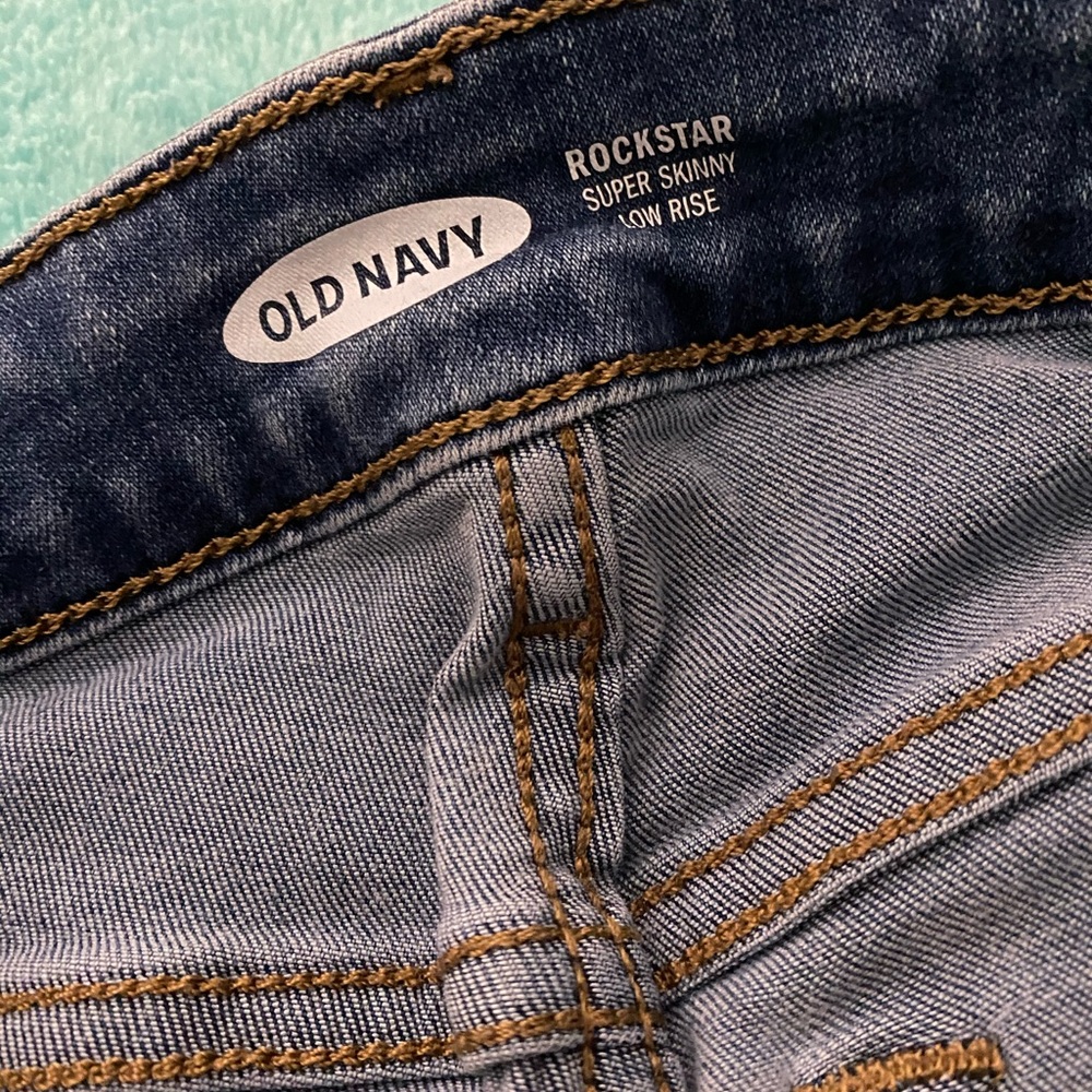 Low rise “rockstar” skinny jeans